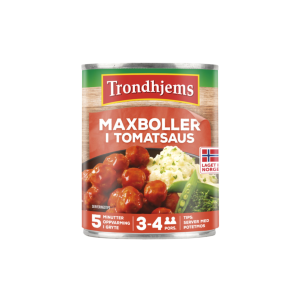 Maxboller i tomatsaus